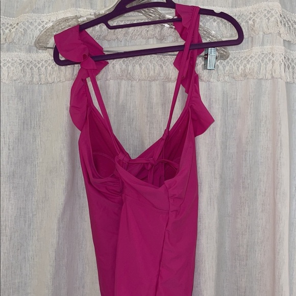 NWT Pink Ruffle Swimsuit - Picture 2 of 3